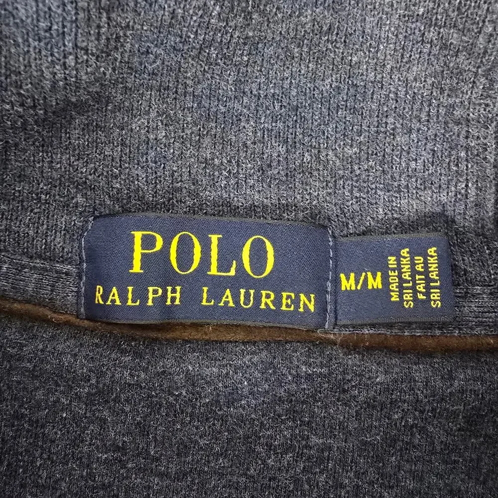 Polo Ralph Lauren Sweater Shawl Neck 2 Button Pullover Men M Blue Red Pony
